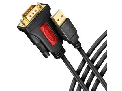 AXAGON ADS-1PSN, USB-A 2.0 na sériový RS-232 DB9-M Prolific adaptér / kábel 1,5 m