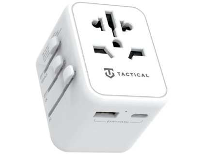 Taktický cestovný adaptér PTP biely
