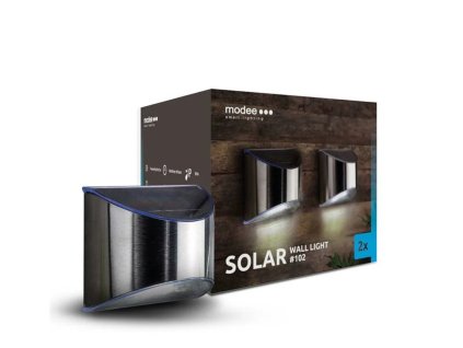 Modee LED solárne nástenné svietidlo ML-WS102 (2ks)