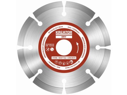 Kreator KRT080100 - Diamantový kotúčový segment 115mm UNIVERZAL sada 3ks