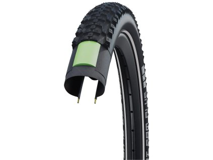 Schwalbe Smart Sam Plus 27.5x2.25 Addix DoubleDefense GrennGuard reflexný pruh