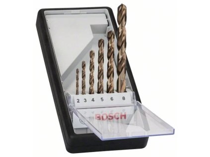 Bosch 6-dielna súprava špirálových vrtákov Robust Line HSS-Co 2-8 mm (2.607.019.924)
