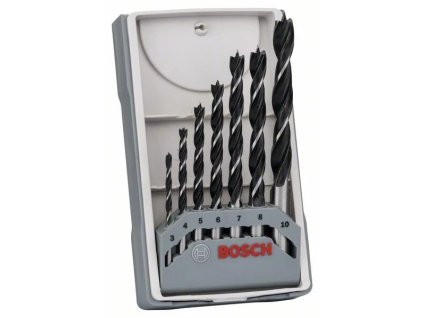 7-dielna sada špirálových vrtákov do dreva Bosch 3-10 mm (2.607.017.034)