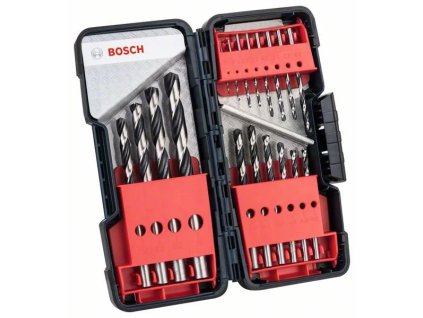 Súprava špirálových vrtákov Bosch HSS PointTeQ, ToughBox 1-10 mm, 18 kusov (2.608.577.350)