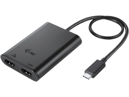 Video adaptér i-tec USB-C Dual 4K/60Hz (single 8K/30Hz) HDMI
