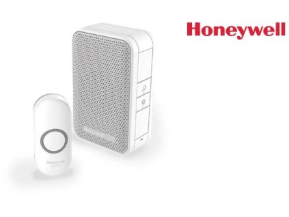 Honeywell Home DC311N Bezdrôtový zvonček série 3, 4 zvonenia, prenosná základňa biela, dizajnové tlačidlo