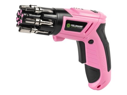 Fieldmann FDS 10112-A AKU skrutkovač, ružový