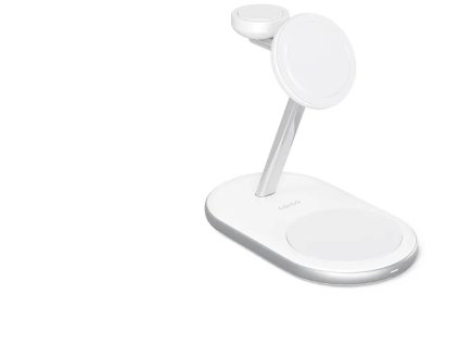 Nabíjací stojan Epico 3v1 MagSafe - nabíjanie pre iPhone 15W - biely