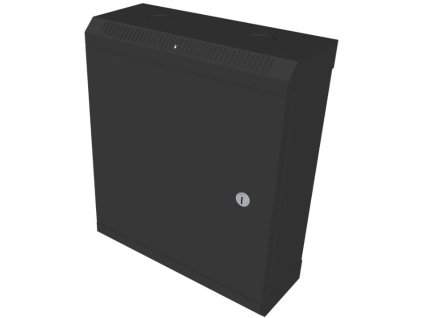 DATACOM 10" nástenná skrinka 9U/140 mm (plech) čierna