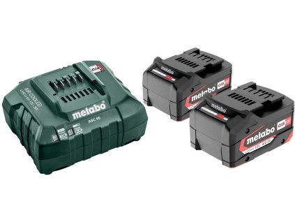Nabíjačka Metabo ASC 55 + 2x batéria Li-Power 18V/4Ah