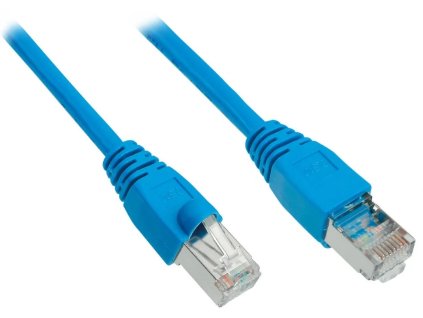 Solarix Patch kábel CAT6 SFTP PVC 2m modrý odolný proti zaseknutiu C6-315BU-2MB