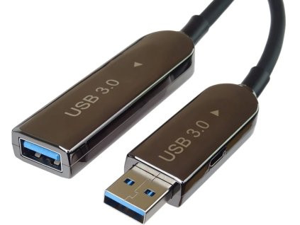PremiumCord USB3.0 + 2.0 predlžovací optický AOC kábel A/Male - A/Female 20 m