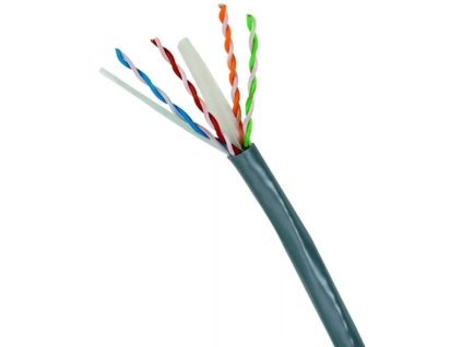 DATACOM UTP kábel CAT6 PVC, Eca 50m sivý