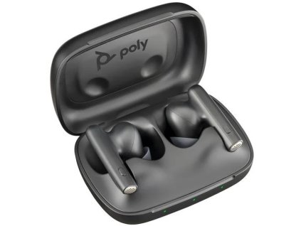Náhlavná súprava Poly bluetooth Voyager Free 60, adaptér BT700 USB-A, nabíjacie puzdro, čierna