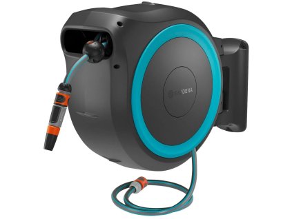 Gardena 18645-20 Akumulátorový nástenný box na hadicu PowerRoll XXL - sada, tyrkysová