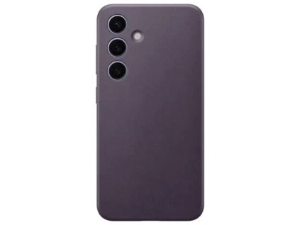 Zadný kryt Samsung z vegánskej kože pre Samsung Galaxy S24 fialový