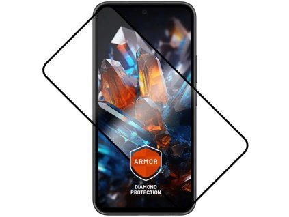 Prémiové ochranné tvrdené sklo FIXED Armor s aplikátorom pre Samsung Galaxy A54 5G, čierne