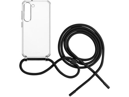 FIXED Pure Neck puzdro s čiernou šnúrkou pre Samsung Galaxy S23
