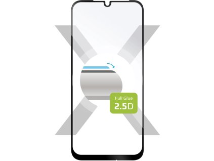 Ochranné tvrdené sklo FIXED Full-Cover pre Xiaomi Redmi Note 7/7 Pro, priľnavé na celý displej, čierne