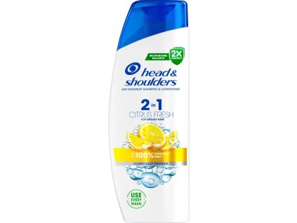 Šampón Head & Shoulders 2v1 proti padaniu vlasov s citrusmi 330ml