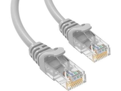 Patch kábel Conexpro UTP, CAT5e, 10 m, sivý