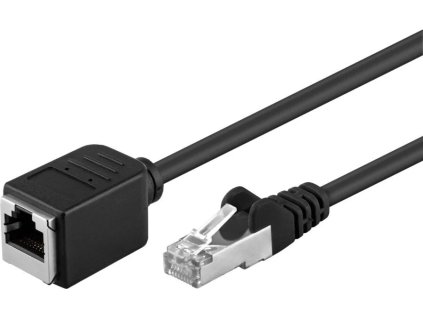 Predlžovací patch kábel F/UTP RJ45-RJ45 M/F 2m