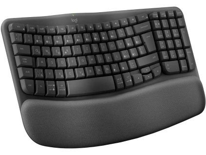 logitech wave keys wireless ergonomic keyboard graphite cz sk ien520483