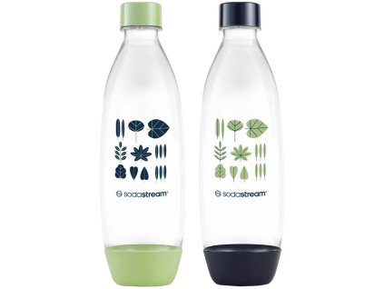 Fľaša SodaStream FUSE 2x 1 l, zelená/čierna