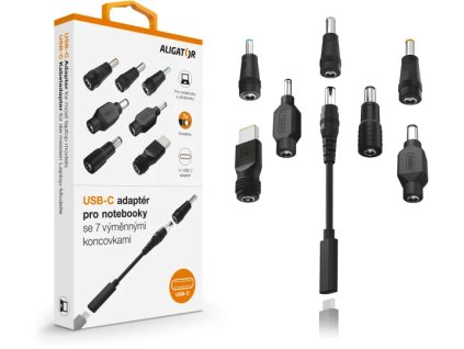 Adaptér USB-C pre notebooky a ultrabooky so 7 vymeniteľnými konektormi