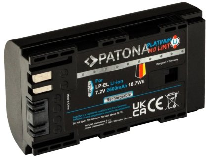 PATONA foto batéria pre Canon LP-EL 2600mAh Li-Ion Platinum pre blesk Speedlite EL-1
