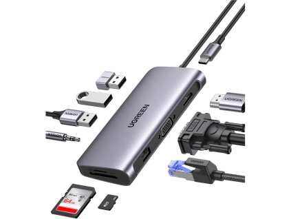 UGREEN 80133 Multifunkčný adaptér USB-C