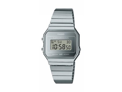 Unisex náramkové hodinky Casio A700WEV-7AEF, strieborné