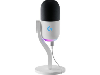 Logitech Yeti GX Dynamic RGB Gaming Mic s LIGHTSYNC - BIELA