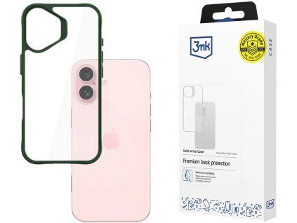 3mk satin armor case green pro apple iphone 16 ien528521
