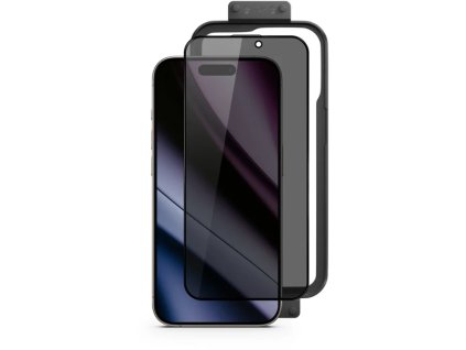 Epico Privacy Glass 3D pre iPhone 16 s inštalačným rámom