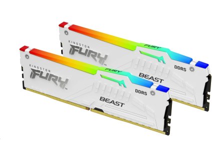 Kingston Fury Beast DDR5 RGB 32GB 6000MHz CL36 white AMD EXPO (Kit 2x 16GB)