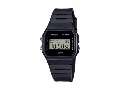 Pánske digitálne náramkové hodinky Casio F-91WB-1AEF