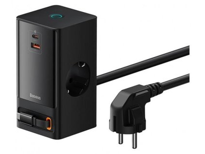 Baseus PowerCombo Digital 65W EU čierna nabíjacia stanica