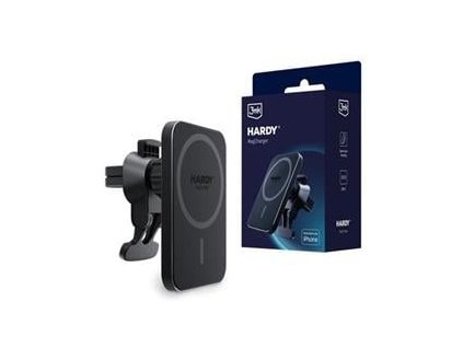 3mk Držiak do auta Hardy MagCharger, 15W bezdrôtové nabíjanie, MagSafe