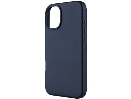 Kožený zadný kryt FIXED MagLeather s podporou MagSafe pre Apple iPhone 16 Plus, modrý