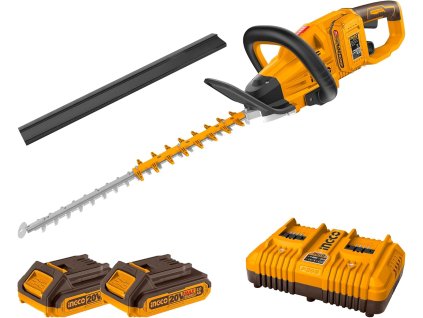 Ingco CHTLI400282 akumulátorové nožnice na živý plot vrátane 2 ks akumulátora a nabíjačky