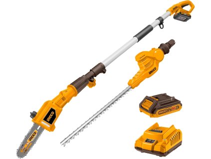 Ingco CPTS201681 AKU AKU nožnice na konáre a akumulátorové nožnice na živý plot vrátane batérie a nabíjačky