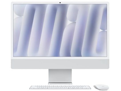 Apple iMac 24" M4 čip 10jadrový CPU/10jadrový GPU,16 GB,512 GB SSD,Strieborný