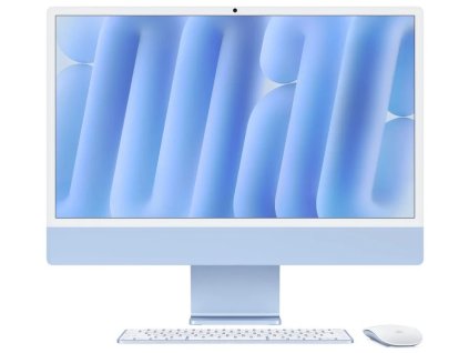 Apple iMac 24" M4 čip 10jadrový CPU/10jadrový GPU,16 GB,512 GB SSD,Modrý