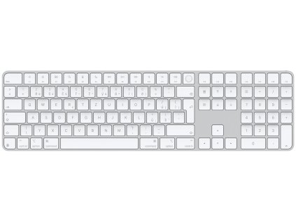 Apple Magic Keyboard s Touch ID a numerickou klávesnicou pre počítače Mac s čipom Apple,CZ,biele klávesy
