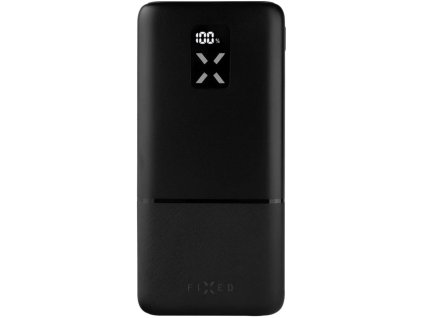 Powerbank FIXED Zen 20 s LCD displejom a výstupom PD 20 W, 20 000 mAh, čierna