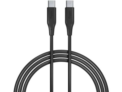 Dátový kábel Allity AUC-02 USB-C/USB-C 1m 60W čierny