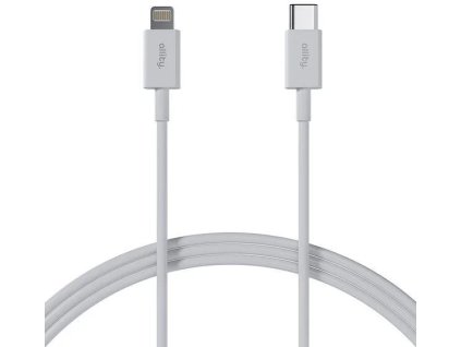 Allity AUC-03 USB-C/Lightning 2m 27W biely dátový kábel