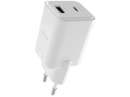 Allity GaN PD QC ATC-01-20WAC 1x USB-C 1x USB-A 20W biela