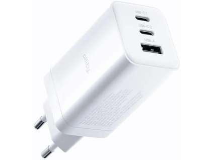 Allity GaN PD QC ATC-01-65WACC 2x USB-C + 1x USB-A 65W biela